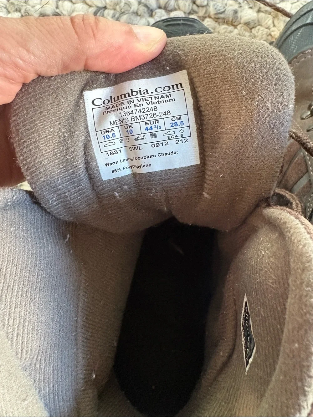 Columbia Men's Bugaboot Plus II Brown and Black Winter Boots